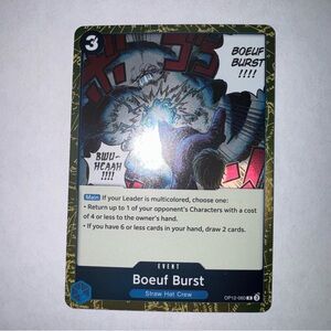 One Piece Boeuf Burst (OP12-060/156) OP12 Legacy of the Master NM FOIL